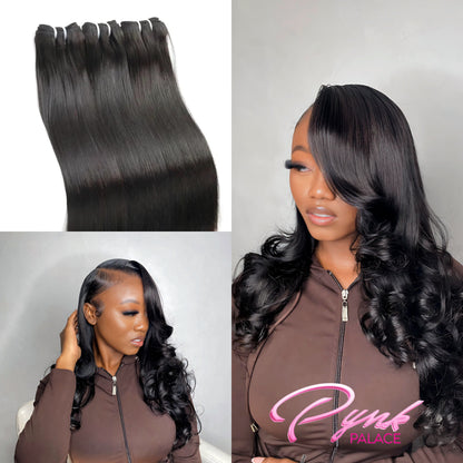 [PynkPalace] Grade 12A 30 inches Luxury Virgin Human Hair 3 Bundle Deals