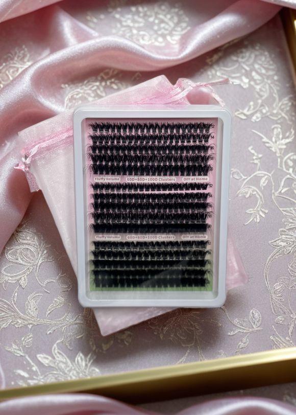 Fluffy Mink Lash Cluster Kit